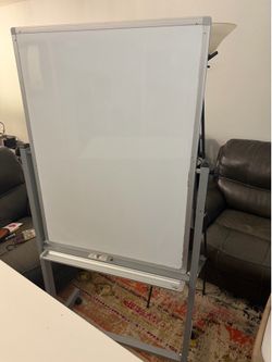 Dry erase board on wheels