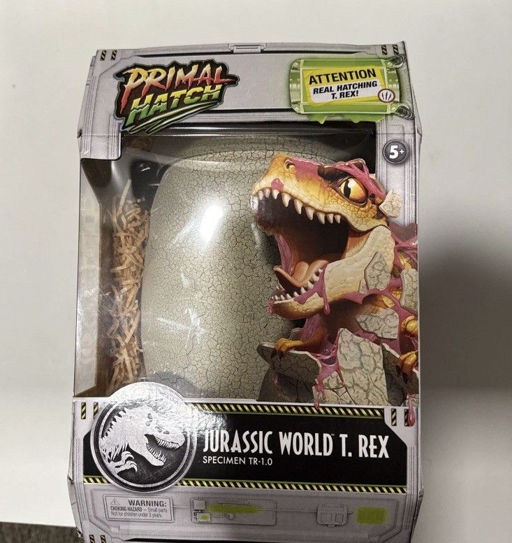 Jurassic World T. Rex – Primal Hatch Egg – Real Hatching Dinosaur – NEW!