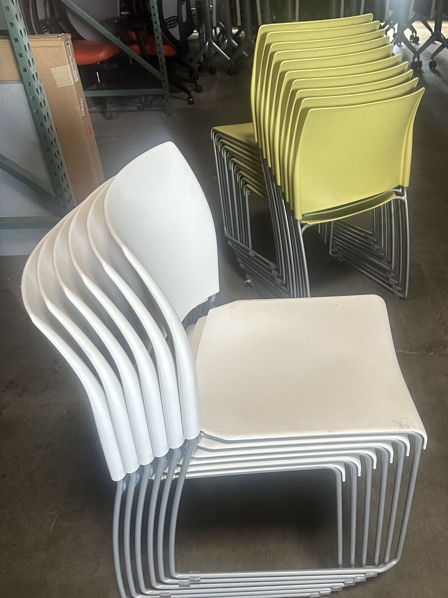 Allsteel Staking Stack Lobby Waiting Room Break Room Conference Table Office Chairs