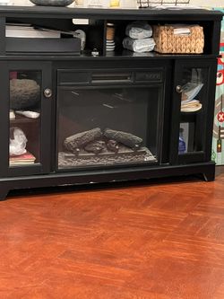 Fireplace With Storage