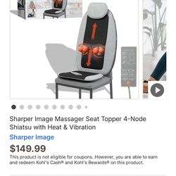 Sharper image  shiatsu cushion