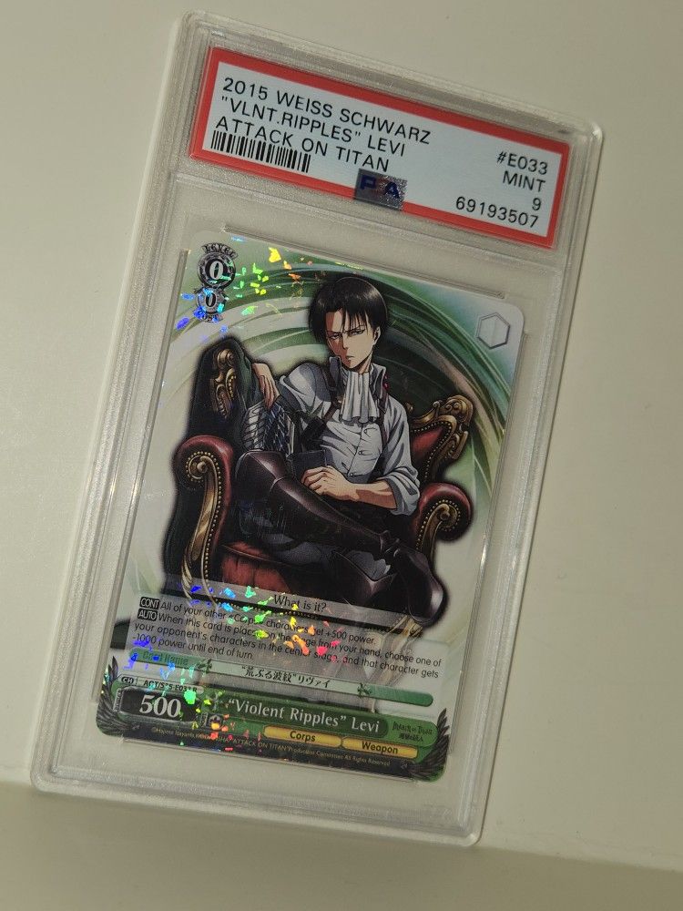 2015 WEISS SCHWARZ "VLNT.RIPPLES" LEVI ATTACK ON TITAN