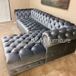 Brand New Gray Sectional And and Pillows Delivery 🚚 Available!