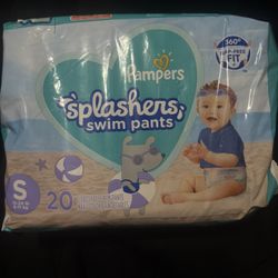 Pampers Splashers Size S, Disposable Swim Pants, 20 Ct Pack