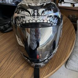 Icon airmada Bio Skull motorcycle full face helmet