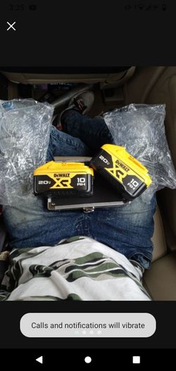 New DeWalt 20v-max XR 10.0AH Batteries 2 Pack Brand New!!