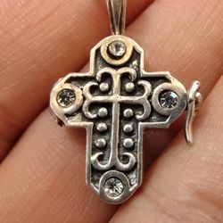 Real 925 Silver Religious Prayer Cross Locket Pendant 5 Star Seller ⭐⭐⭐⭐⭐