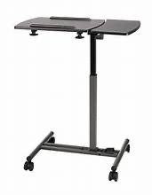 Height-Adjustable Dual-Surface Laptop Cart