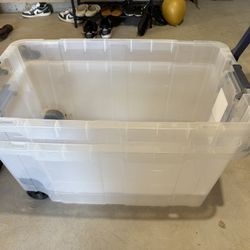 2 Large Plastic Bins