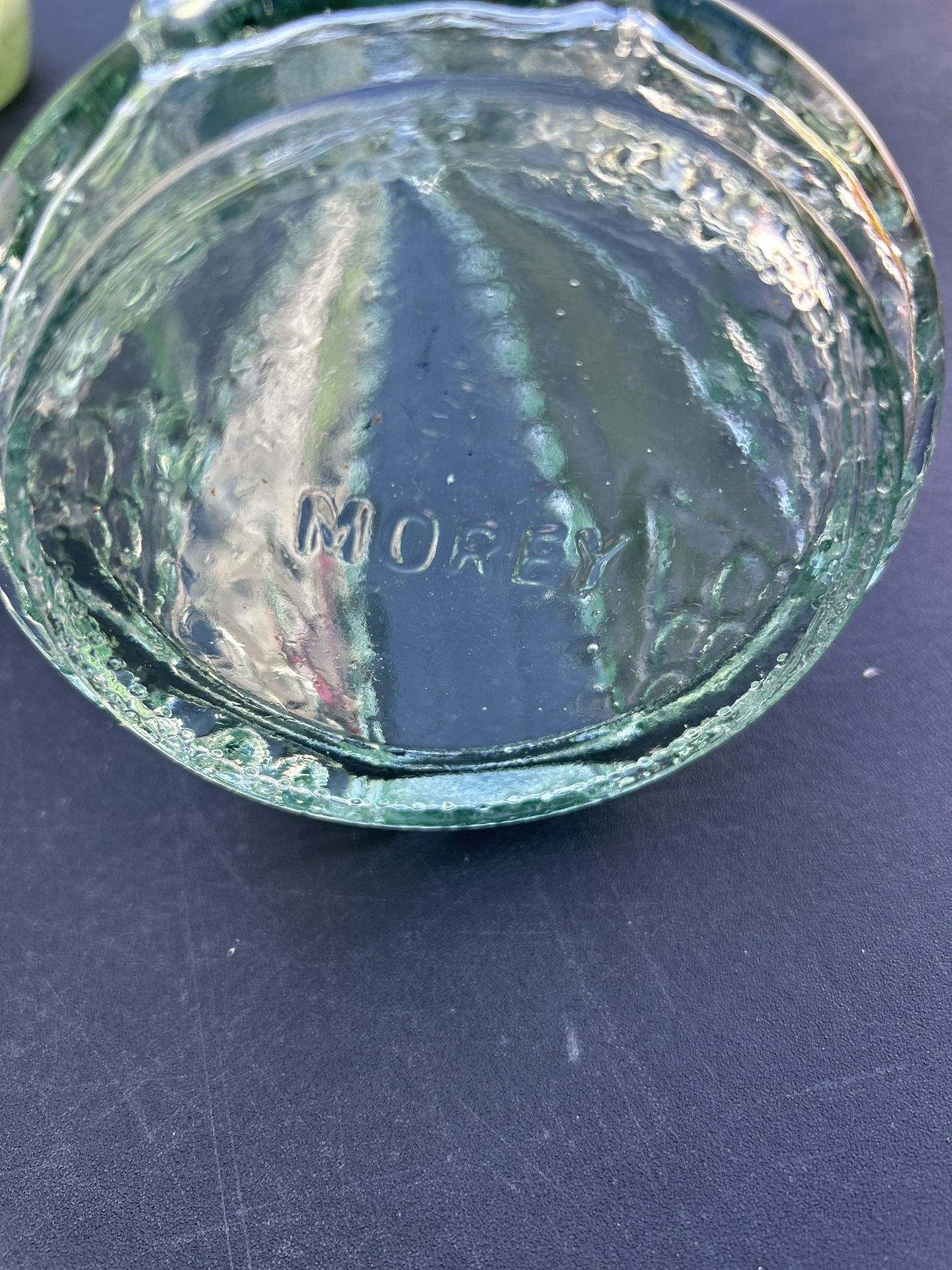 Vintage Glass Bottle By Morey