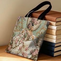 Vintage Art Nouveau Floral Tote Bag