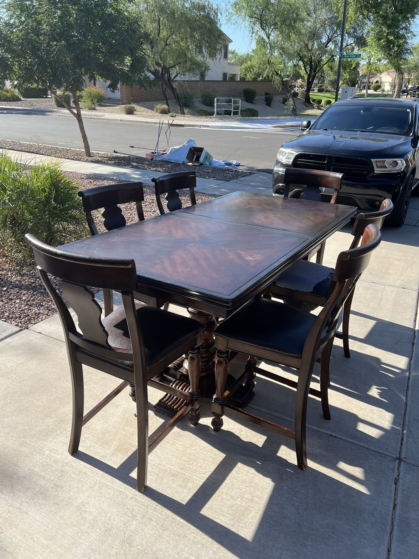 Large Dining Table & 6 Chairs