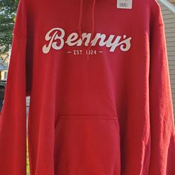 BENNY'S HOODED SWEATSHIRT NEW MENS M
