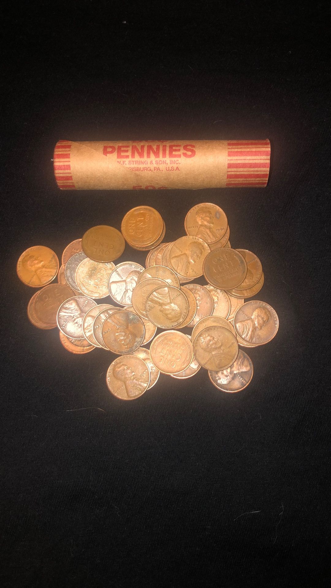 Wheat Penny Rolls 20’s—50’s