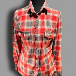 Dakota Collective Plaid Flannel Shirt Women’s M
