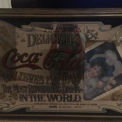Coca Cola antique mirror/ offer what you think is fair