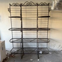 Antique Iron Bakers Rack