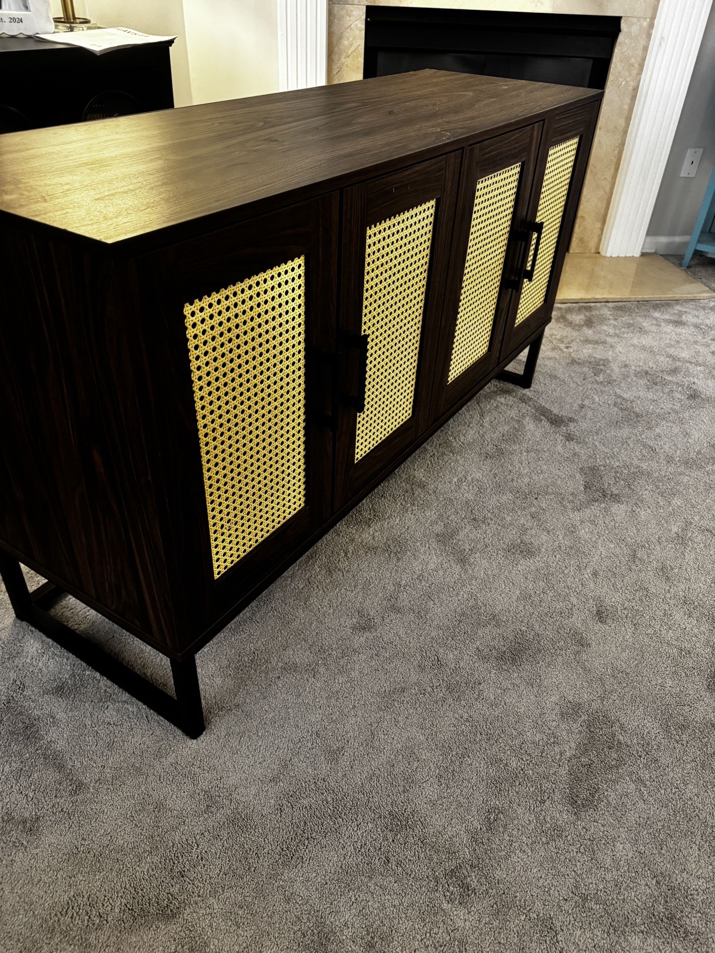MCM Walnut Media Center Storage Sideboard