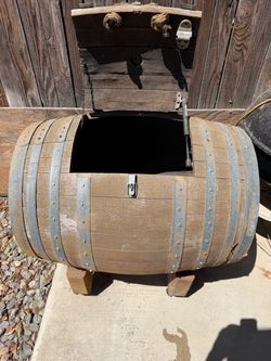 Wine Barrel ice chest