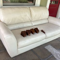 Leather Style Couch. 