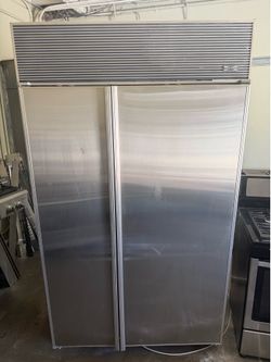 Sub Zero 48” Stainless Steel Built In Side By Side Refrigerator