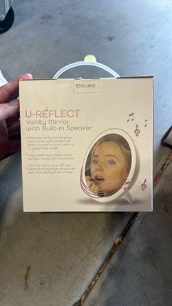Aduro U-Reflect Vanity Mirror with Built-In Speaker