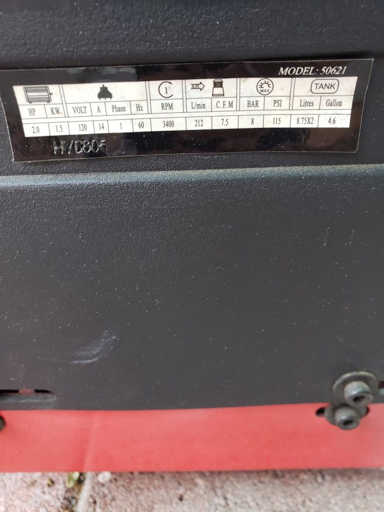 Compresor 5 Gallon Whit Air 25 Hose