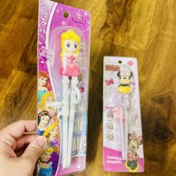 Disney Princess and Minnie Mouse Training Chopsticks for Toddler Children New Condition $5/each