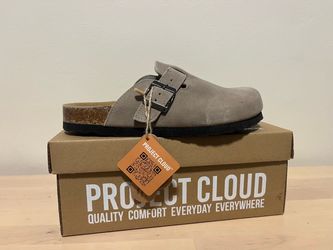 Uni-Sex Project Cloud Benton Suede Clogs — Size 7K