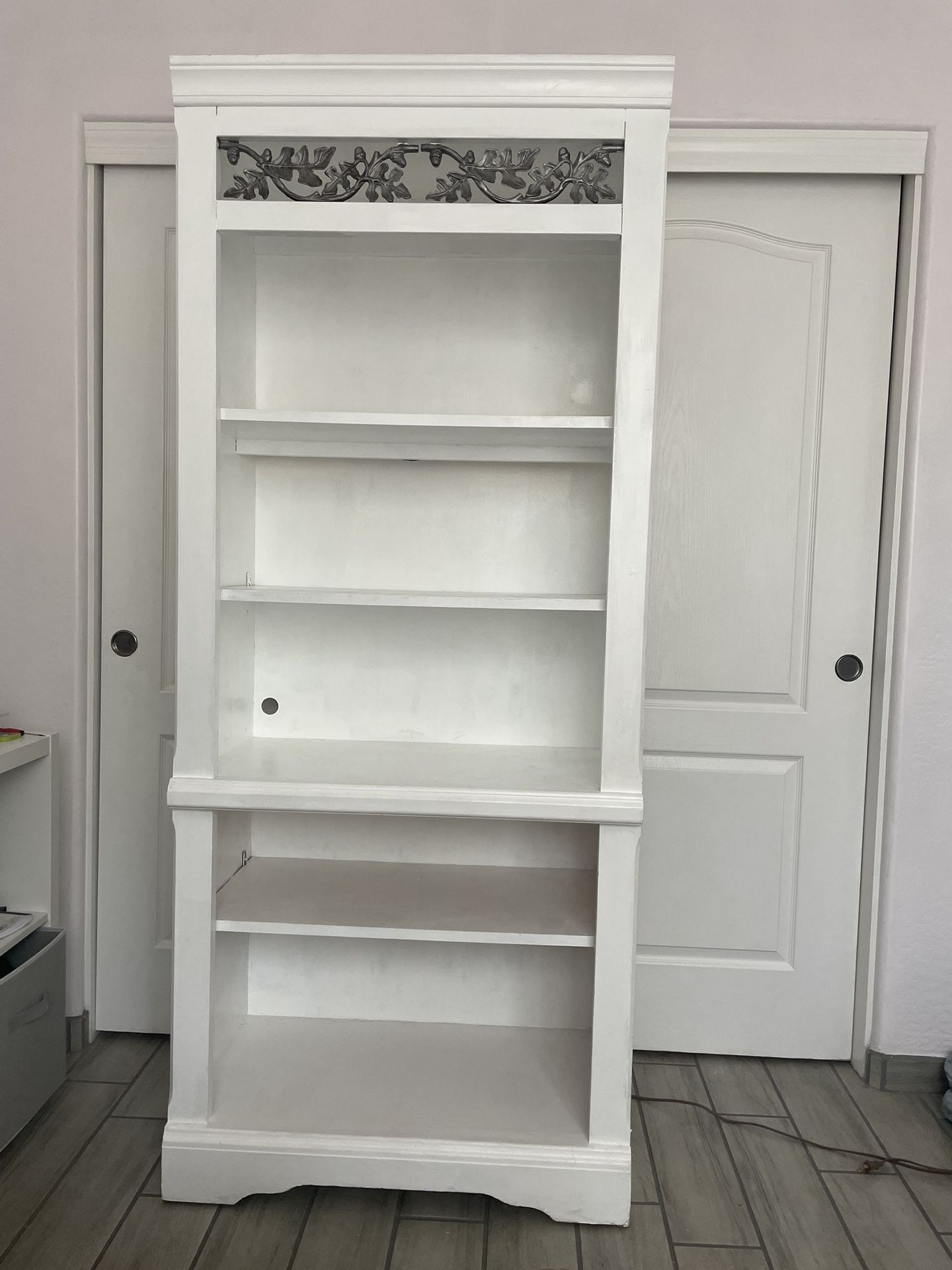 White Wooden Book case