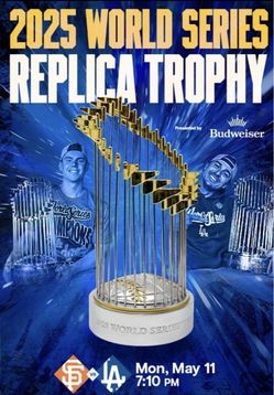 2026 Los Angeles Dodgers 25’ Back to Back Replica Championship Trophy SGA