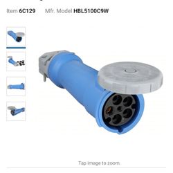 HUBBELL Pin And Sleeve Connector -hbl5100c9w