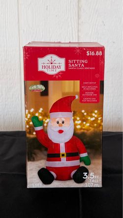 NEW 3.5 FT Sitting Santa Christmas Inflatable