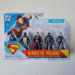 DC Superman Heroes vs. Villians Action Figures NEW