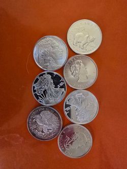 7 oz silver bullion coins