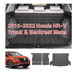 2016 - 2022 Honda HRV HR-V Rear Backrest Mat & Rear Trunk Mat All Weather