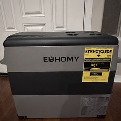 EUHOMY 12V/110V Portable Car Refrigerator/Freezer