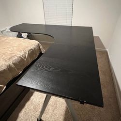 IKEA Black / Brown Desk