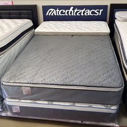 King Size Mattress 14 Inches Thick Pillow Top Also Available in Twin, Full, Queen. Same Day Delivery 🚚 New From Factory With its Plastic