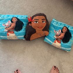 3 Piece  Moana Pillows 