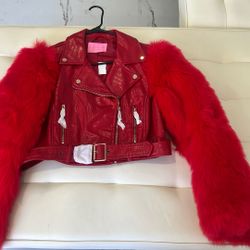 Azalea wang Faux leather crop Jacket