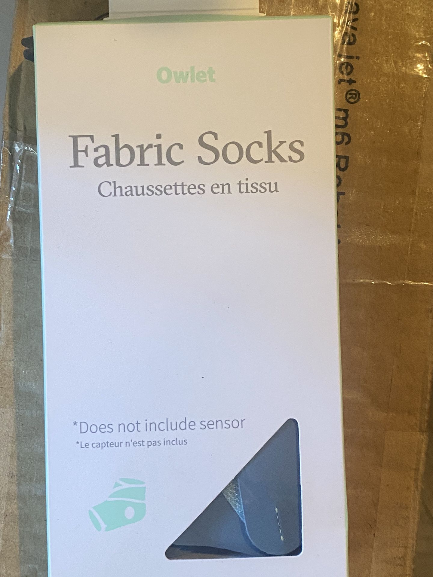 Owlet Accessory Fabric Sock for Smart Sock 3 Baby Monitor, Fits Babies 0 to 18 Months Blue