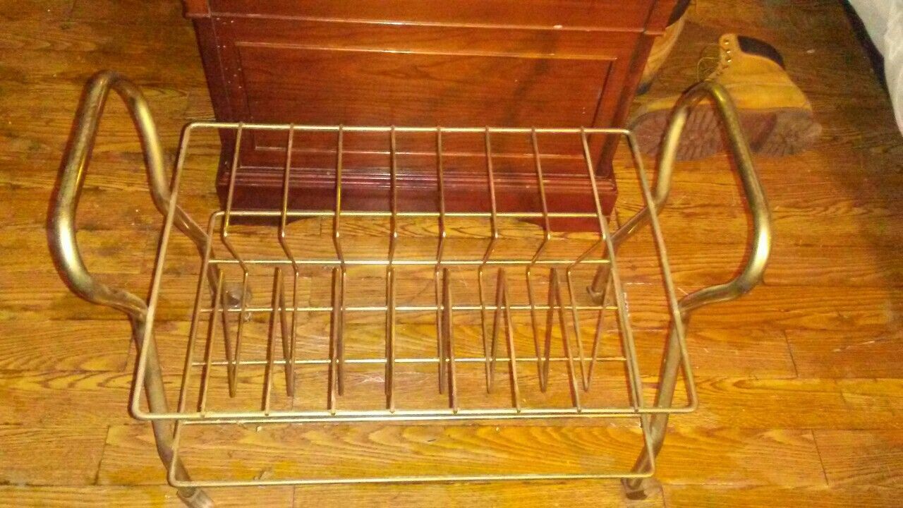 Vintage record rack