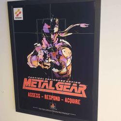 Metal Gear Solid Playstation Game Poster