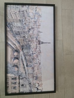 Framed Painting 22x40 inch