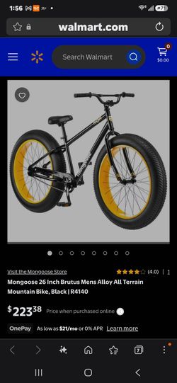 Mongoose  bike fat tires New seat and handles its a mongoose brutas