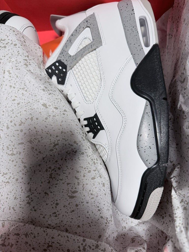 Cement Grey Jordan 4'S Size 12 Men's