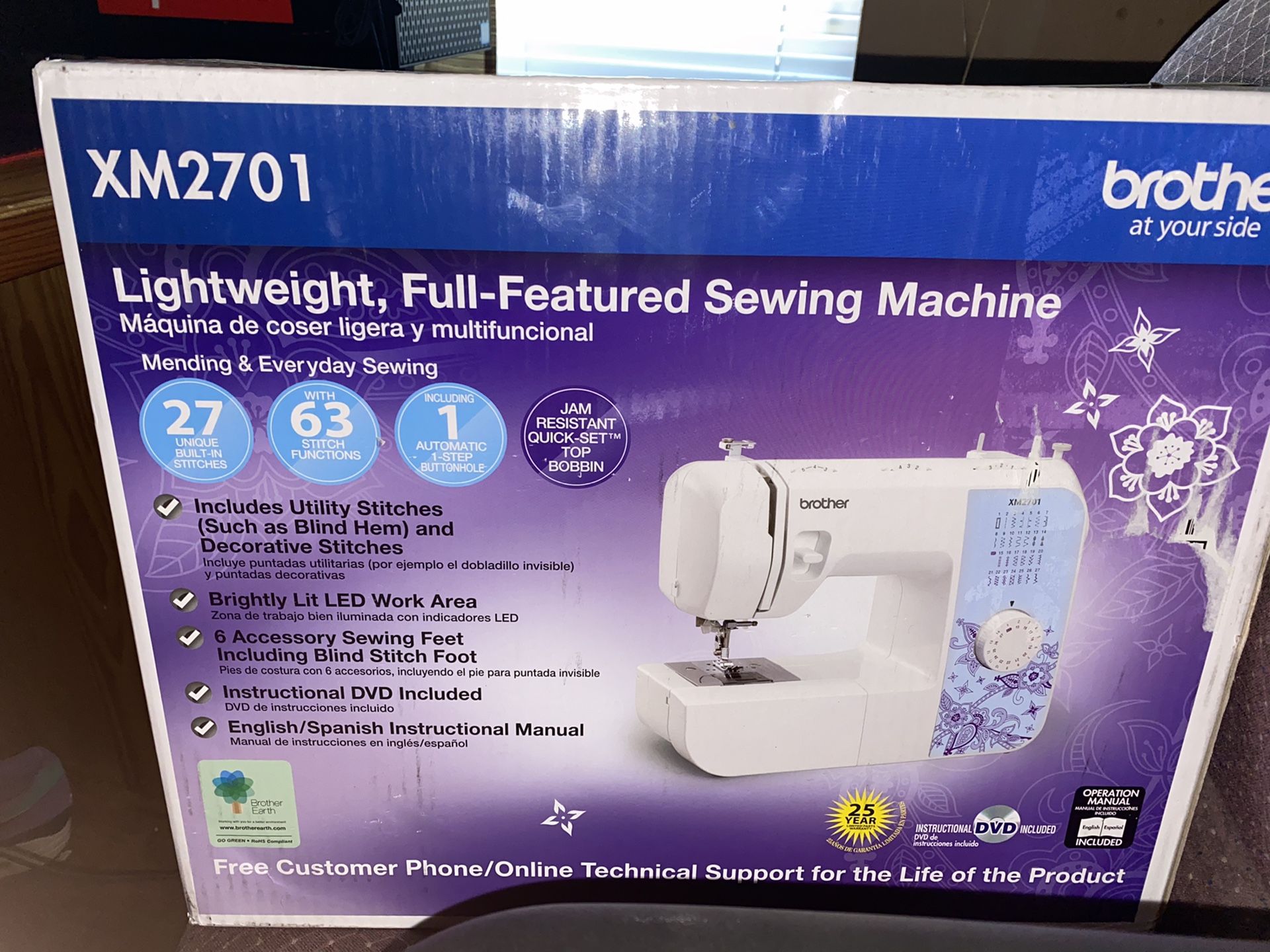 Brother xm2701 sewing machine