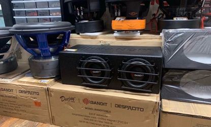 New 6.5" Car Audio Subwoofers + Tune Port Enclosure