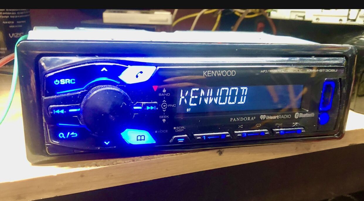 Kenwood Bluetooth Audio USB Auxiliary Car Stereo Head Unit 